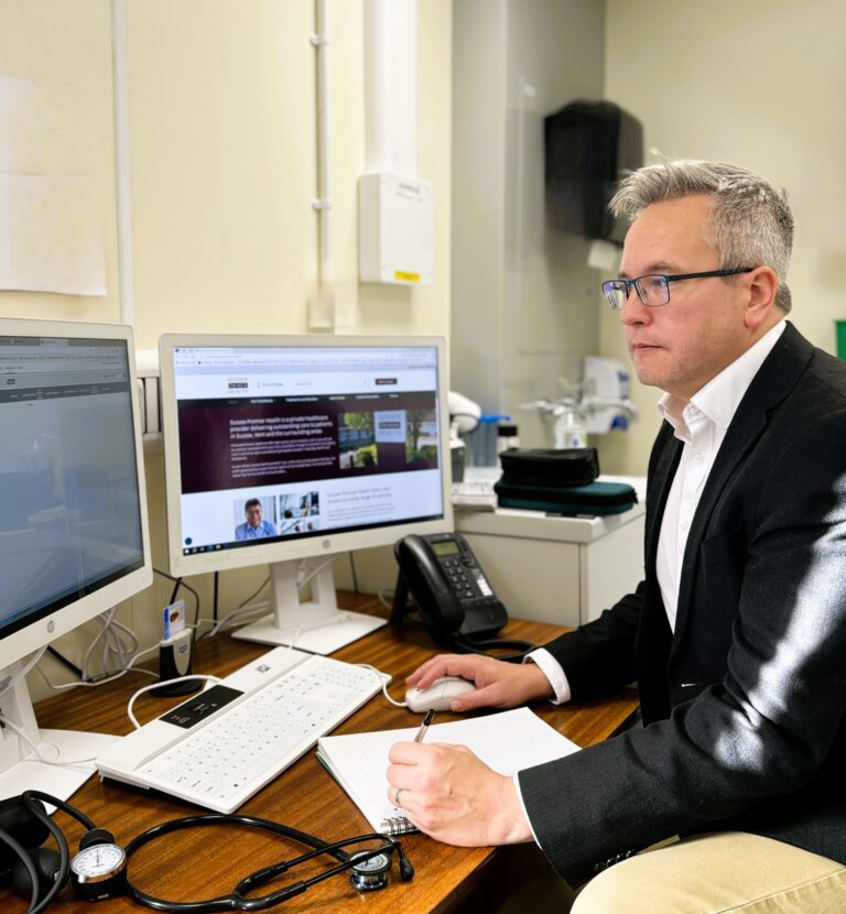Image Dr Brink at work